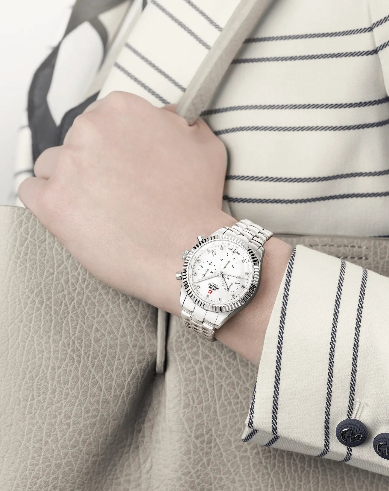 Swiss Military by Chrono Quarz Elegante Chronograph Damenuhr - SM30207.02