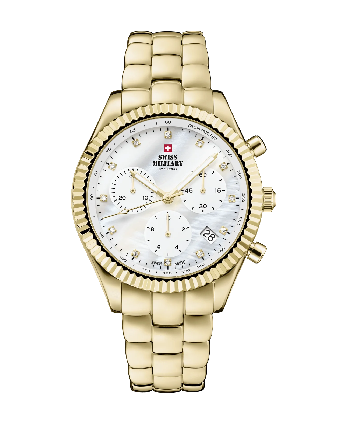 Swiss Military by Chrono Quarz Elegante Chronograph Damenuhr - SM30207.03