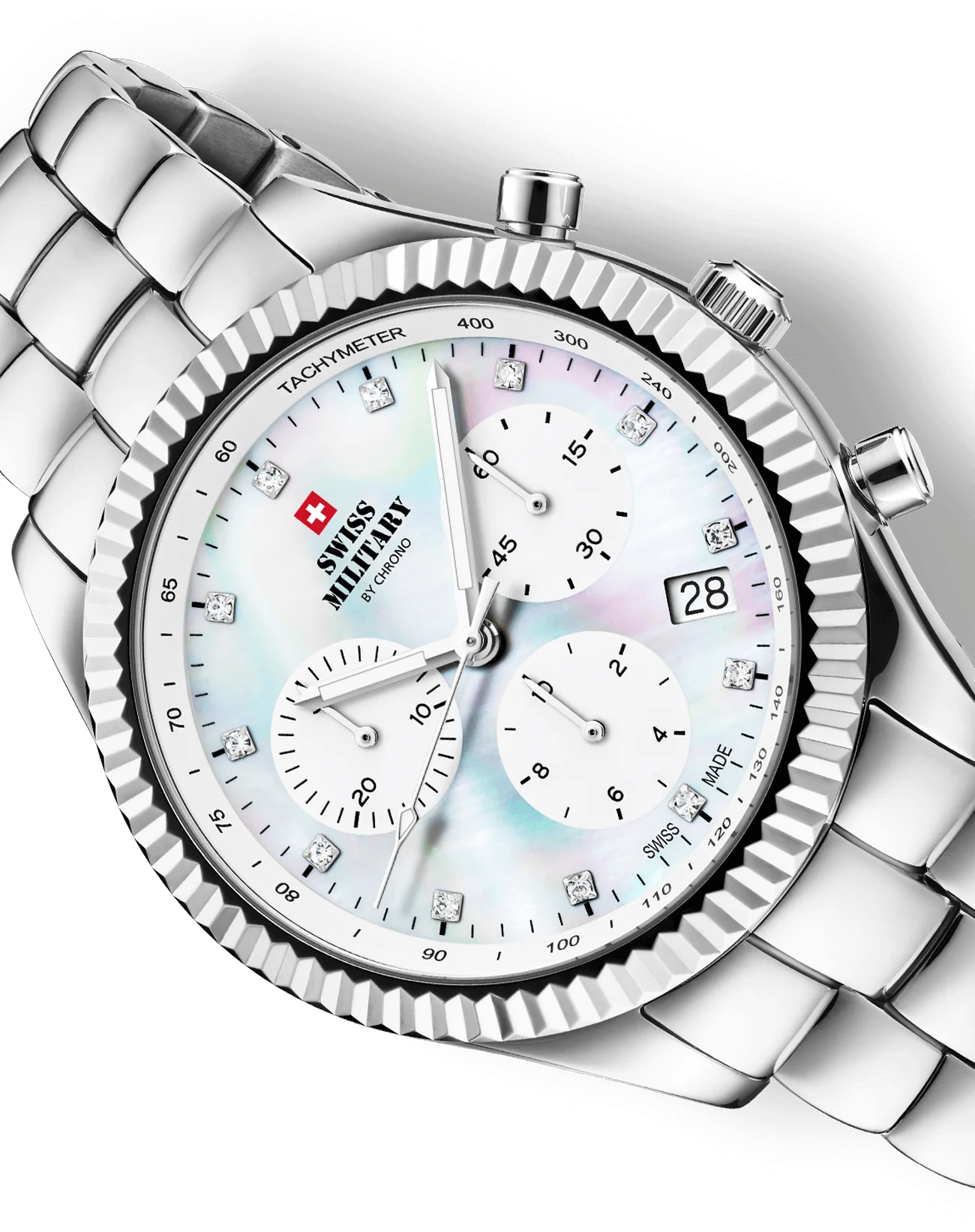 Swiss Military by Chrono Quarz Elegante Chronograph Damenuhr - SM30207.02