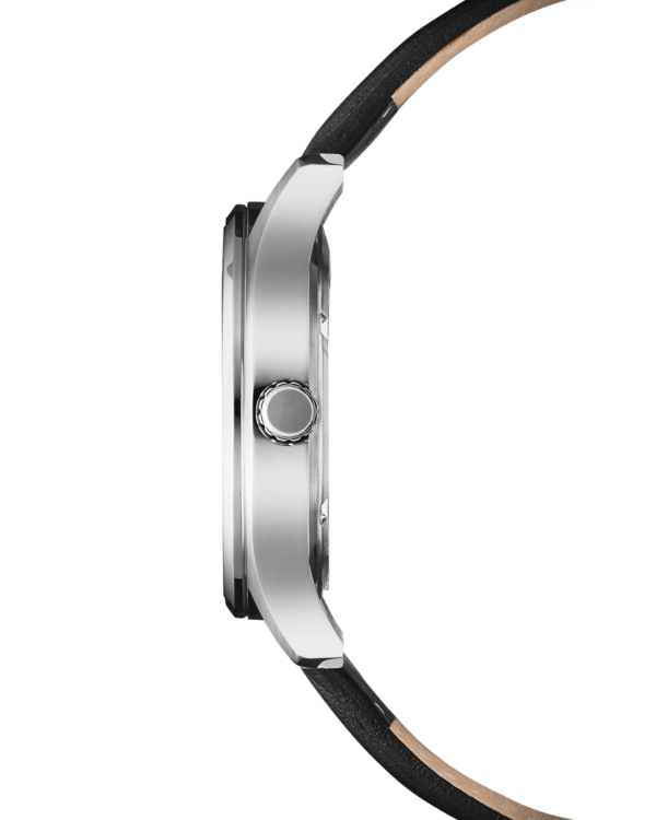 Swiss Military Schwarz Leder Herrenuhr - SM34116.04