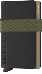 Secrid Bandwallet LIBA Black-Olive mit Gravur - BLi-Black-Olive