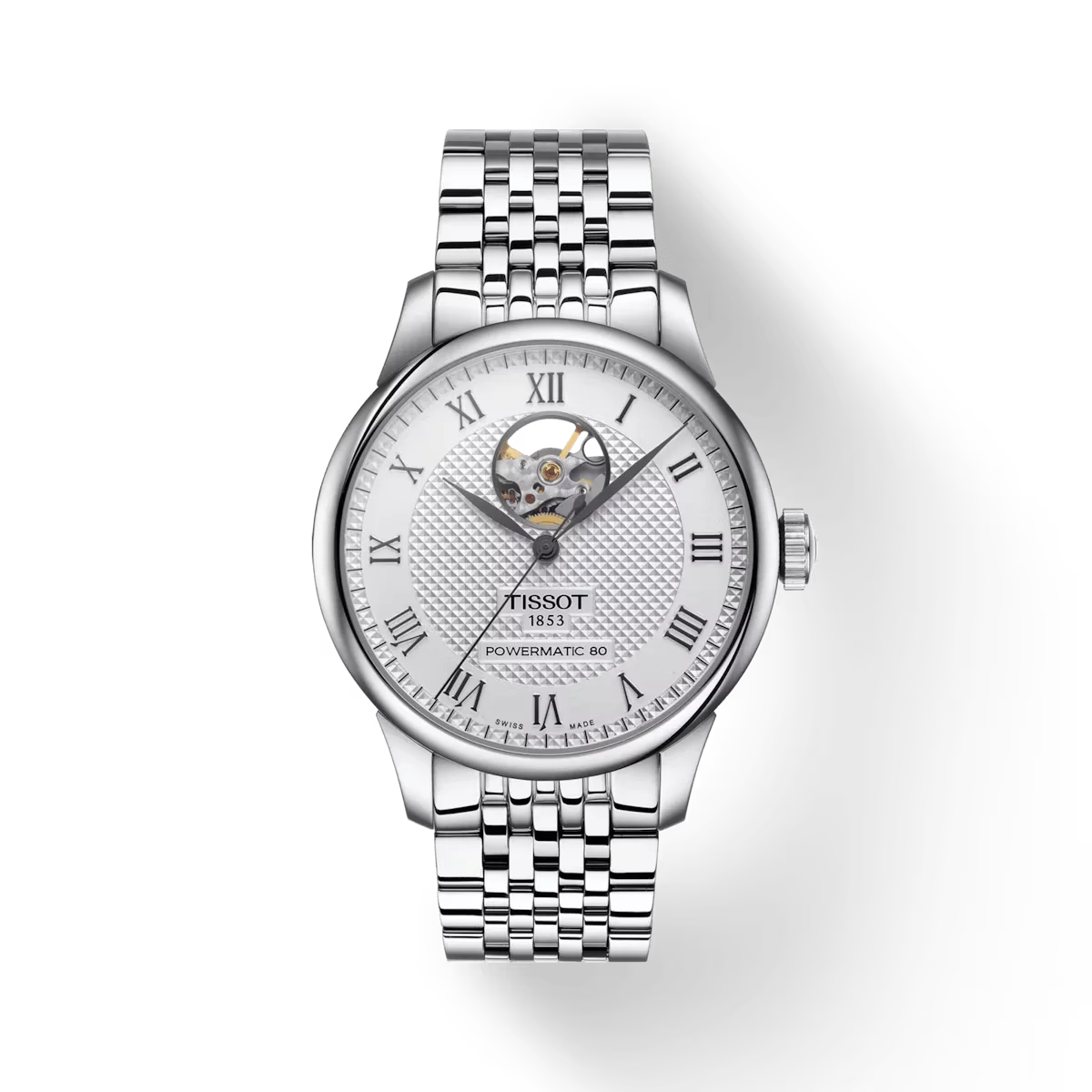 Tissot Le Locle Powermatic 80 Open Heart Herrenuhr - T006.407.11.033.02