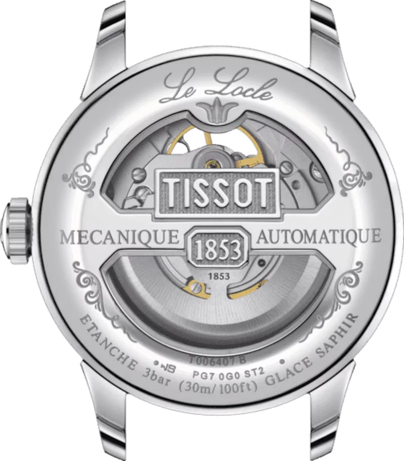 Tissot Le Locle Powermatic 80 Open Heart Herrenuhr - T006.407.11.033.02