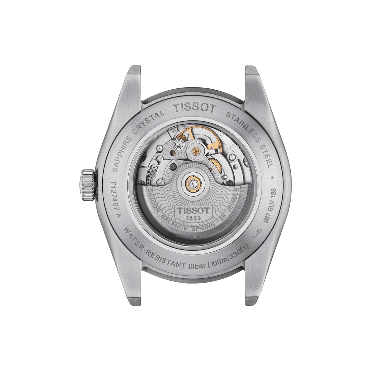 Tissot Gentleman Powermatic 80 Silicium Herrenuhr in Eisblau - T127.407.11.351.00