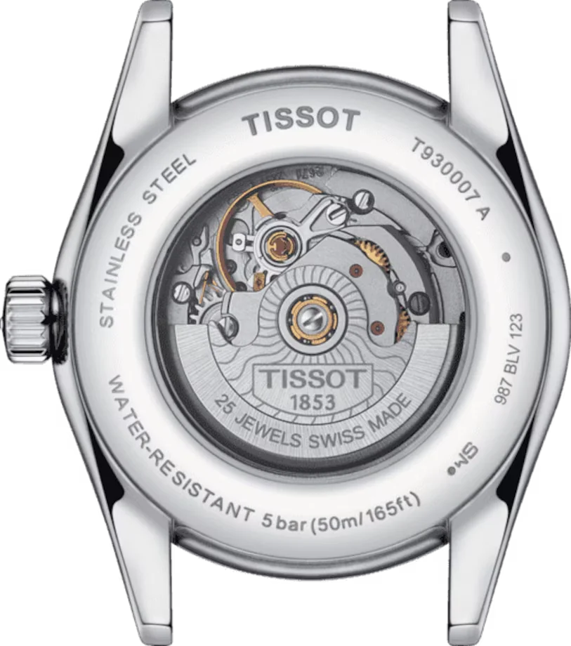 Tissot T-My Lady Automatic 18K Gold Bezel Damenuhr - T930.007.41.116.00