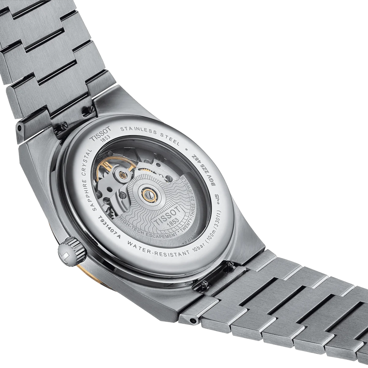 Tissot PRX Powermatic 80 Stahl & 18K Goldlünette Herrenuhr - T931.407.41.031.01