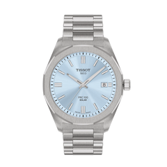 Tissot PRC 100 Solar Quartz 39mm Ice Blue Herrenuhr - T151.422.11.351.00