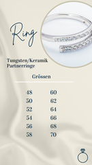 Tungsten Partnerringe TU-12/8 – Robuster Ring mit Kostenloser Gravur