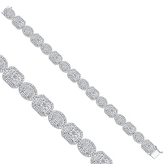 bracelet en or blanc avec diamants - BBL0000396 