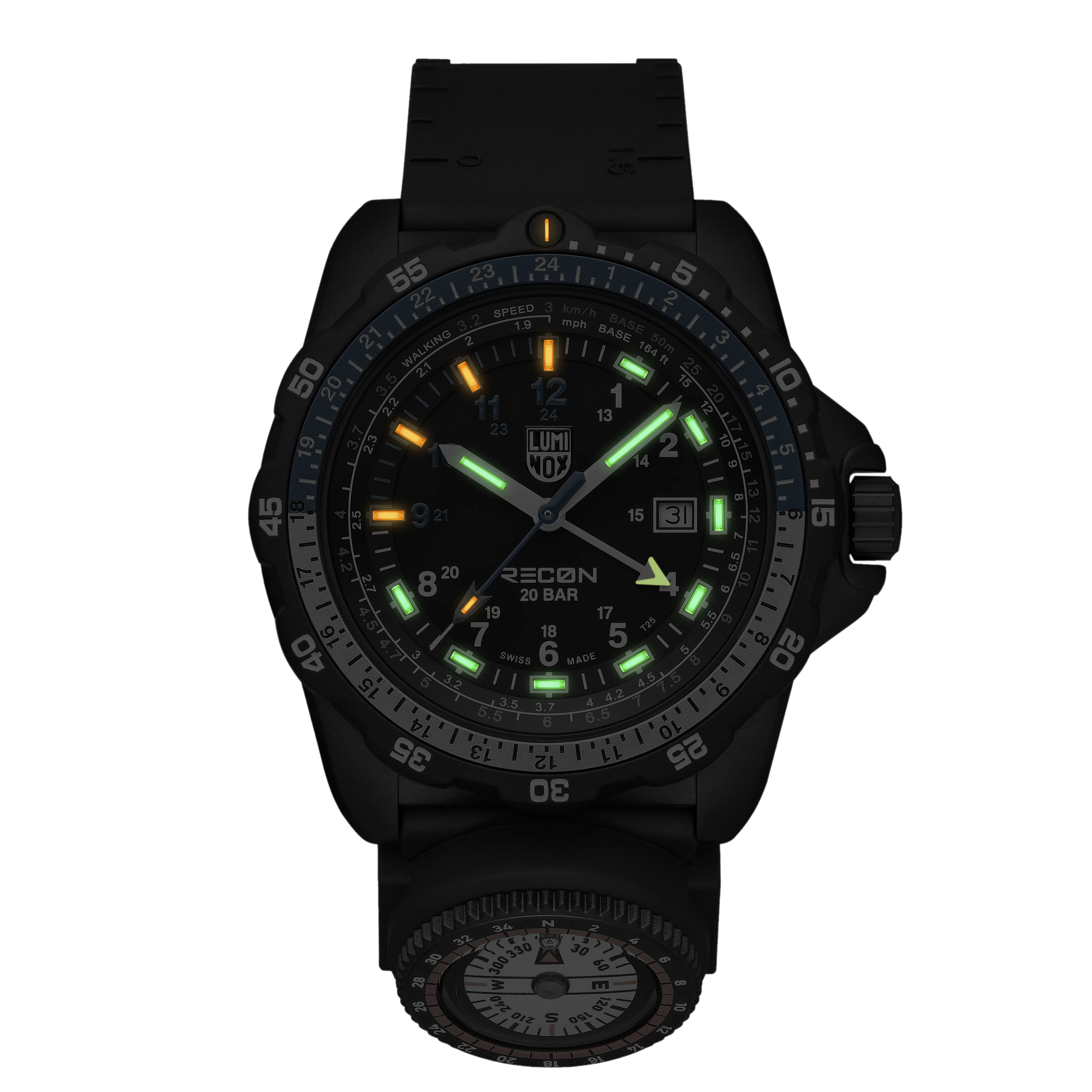 Luminox Recon Nav Spec 46mm Outdoor Herrenuhr in Schwarz, Blau - XL.8833