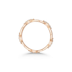 bague en or jaune avec diamants - YZ0002779 