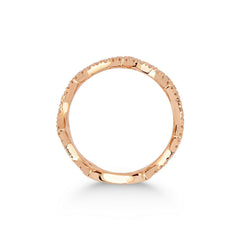 bague en or rose avec diamants - YZ0002798 