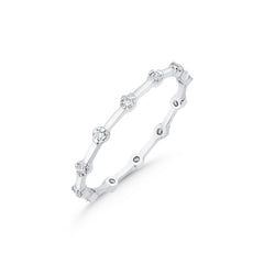bague en or blanc avec diamants - YZ0002812 