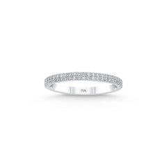 bague en or blanc avec diamants - YZ0002993 