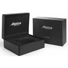 Alpina  Pilot GMT Schwarz Leder-Textilband Herrenuhr