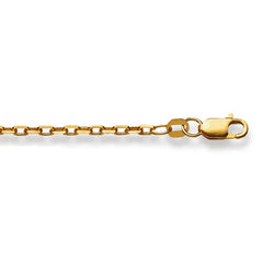 Ankerhalskette 18 Karat Gold 750 in Gelbgold 38 cm - 55 cm x  2.1 mm
