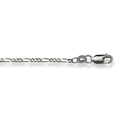 Armband Figaro Weissgold 19 cm 750 Weissgold - 1271.03973/1900