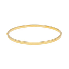 Armreif aus 18 Karat Gelbgold mit ovalem Profil 3 x 2 mm - 167178 