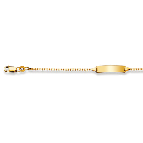 Baby Kinder ID-Armband in 18 Karat Gelbgold mit Gratis Gravur - 1173.01007/1403