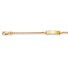 Baby Kinder ID-Armband in 18 Karat Gelbgold mit Gratis Gravur - 1173.01010/1402