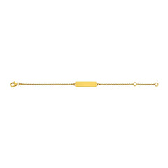 Baby Kinder ID-Armband in 18 Karat Gelbgold mit Gratis Gravur - 1173.01140/1400