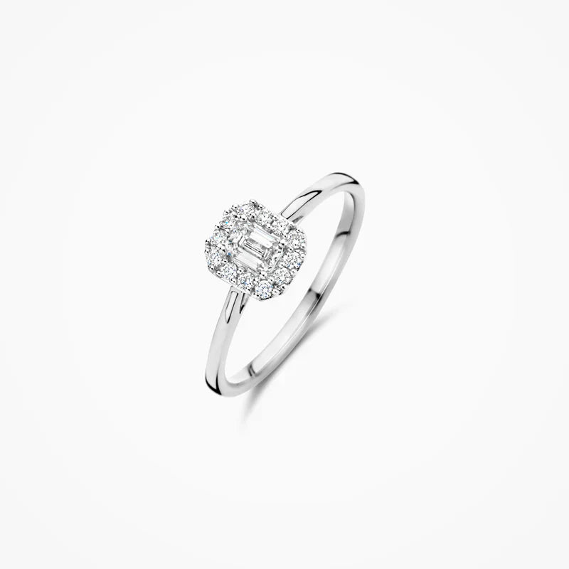 Blush Lab Diamonds Ring in 585/14 Karat Weissgold mit Labordiamant - LG1010W