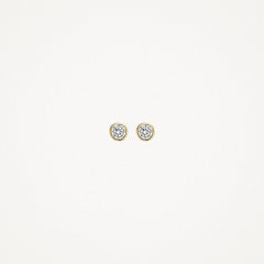 Blush Ohrstecker 7255YZI - Gelbgold mit Zirkonia (585)