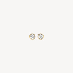 Blush Ohrstecker 7256YZI - Gelbgold mit Zirkonia (585)