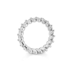 Bague Mémoire Navette Large en Diamants Taille Laboratoire – Bague élégante avec diamants taille laboratoire - 41062960
