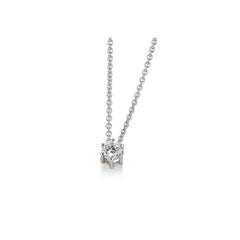 Collier Breuning en or 18 carats 6 griffes avec diamant - 61/01441