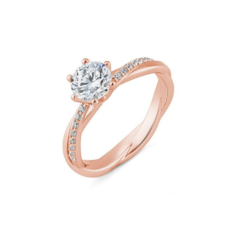 Breuning 6er Krappe Verlobungsring mit Diamanten - 41/06252