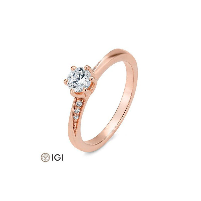 Breuning 6er Krappe Verlobungsring mit Diamanten - 41/06255