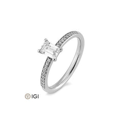 Breuning Baguette Verlobungsring mit Diamanten - 41/06231