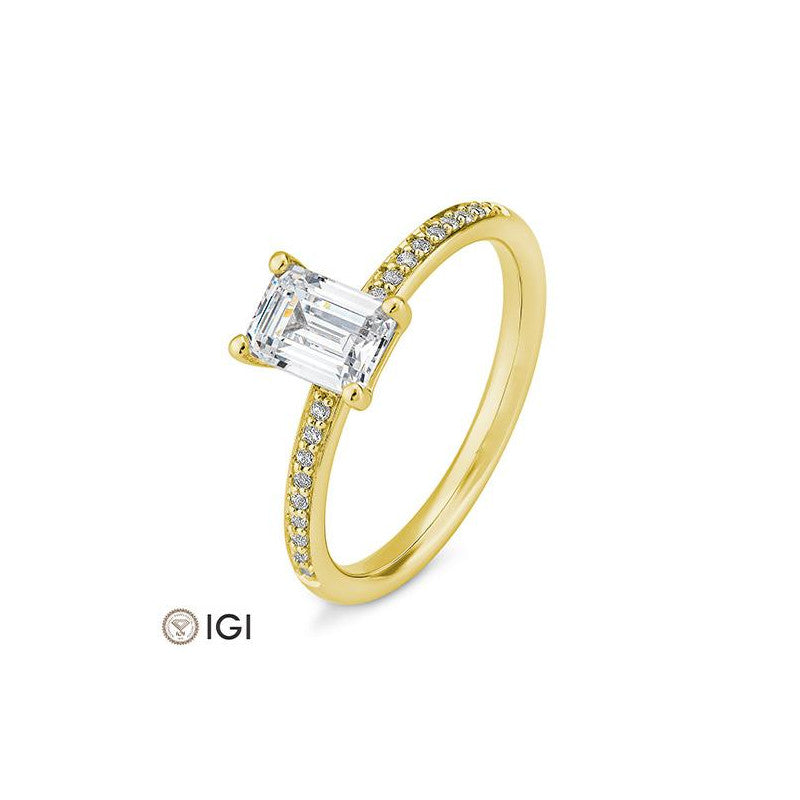 Breuning Baguette Verlobungsring mit Diamanten - 41/06231