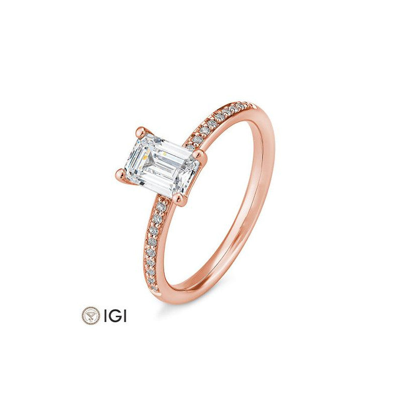 Breuning Baguette Verlobungsring mit Diamanten - 41/06231