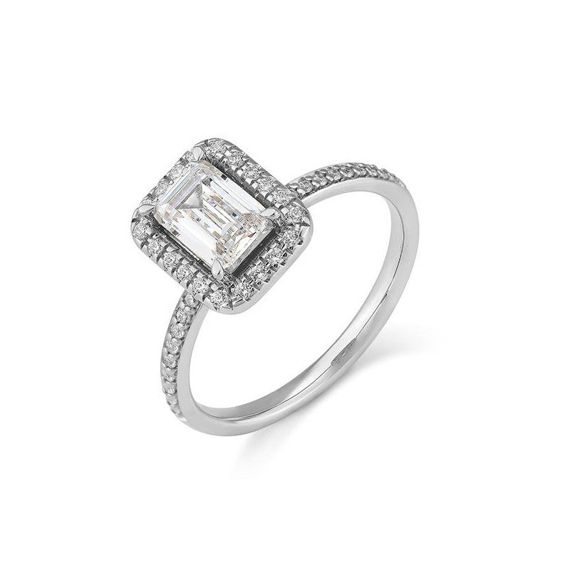 Breuning Emerald Verlobungsring mit Diamanten - 41/06329
