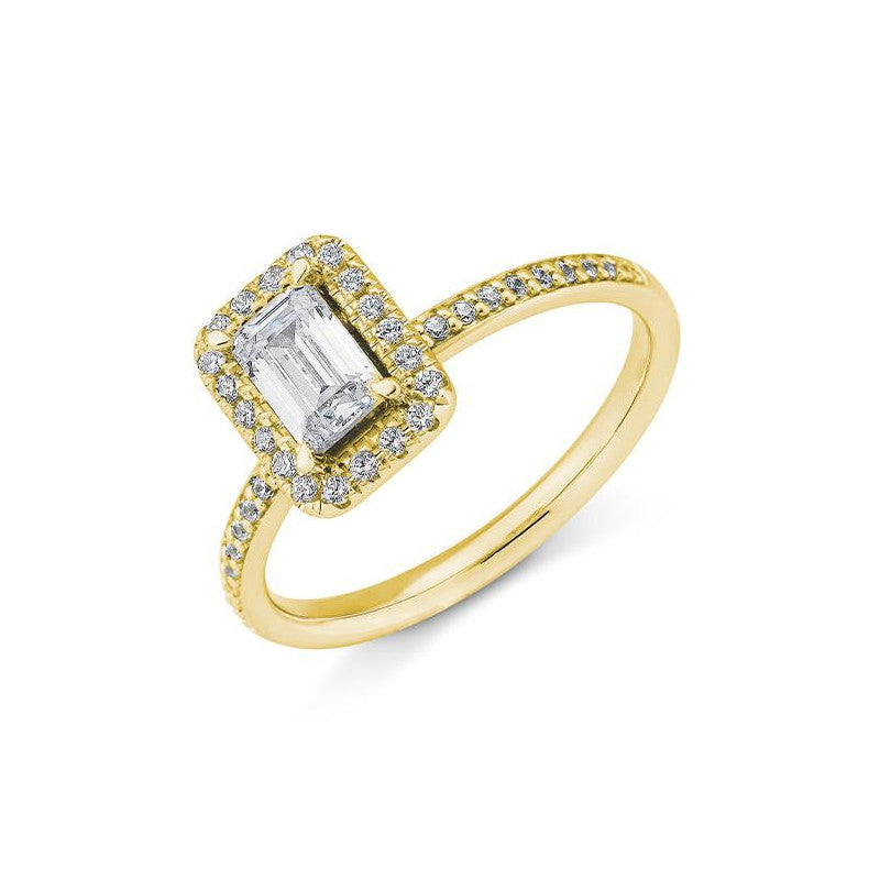 Breuning Emerald Verlobungsring mit Diamanten - 41/06329
