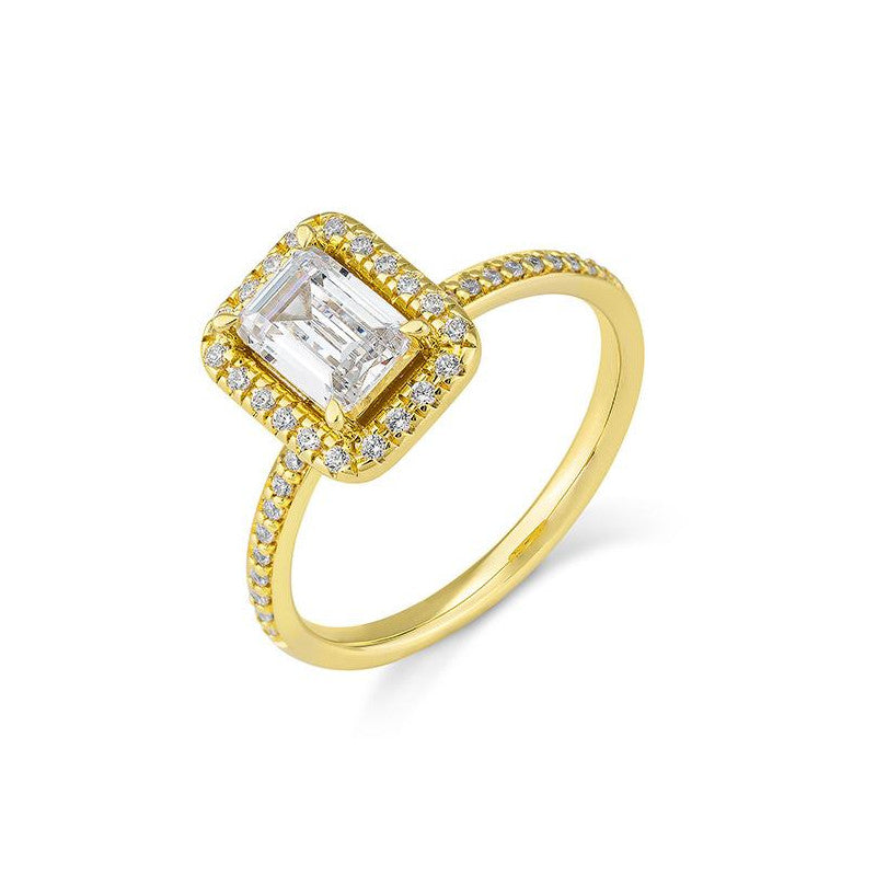 Breuning Emerald Verlobungsring mit Diamanten - 41/06329