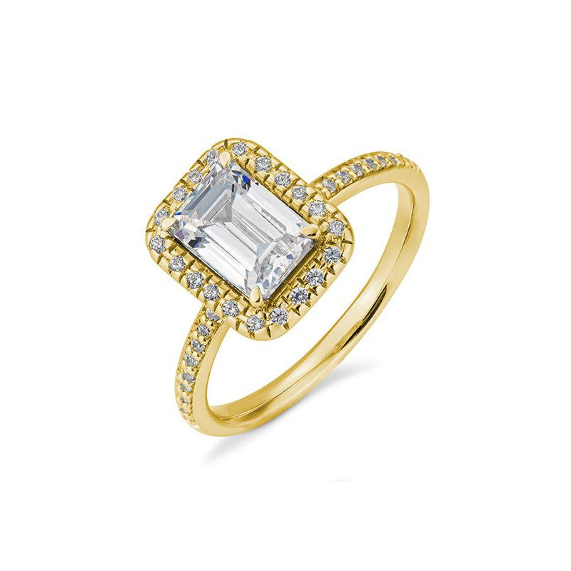 Breuning Emerald Verlobungsring mit Diamanten - 41/06329