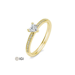 Bague de fiançailles Breuning en forme de cœur avec diamants de laboratoire - 41062420