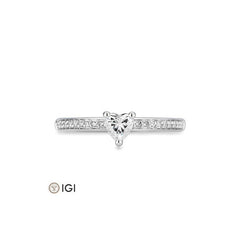 Bague de fiançailles Breuning en forme de cœur avec diamants de laboratoire - 41062420