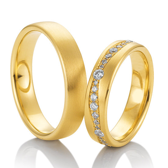 Breuning Inspiration Trauringe mit 25 Diamant - 48/04252 & 48/04251