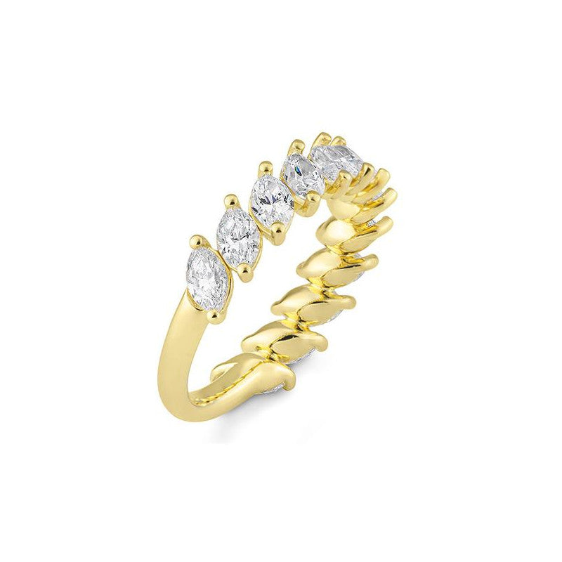 Breuning Memoire Navette Verlobungsring mit Diamanten - 41/06297
