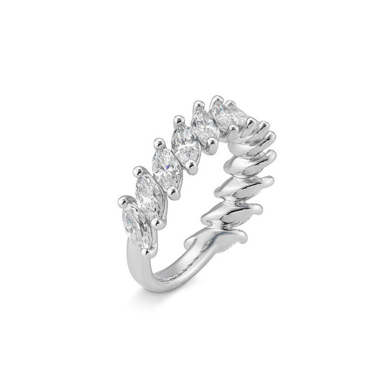 Breuning Memoire Navette Verlobungsring mit Diamanten - 41/06297