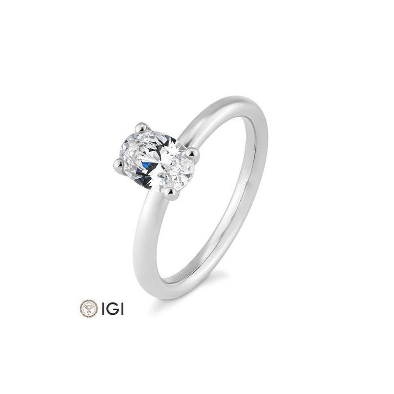 Breuning Ovale Verlobungsring mit Diamant - 41/06323