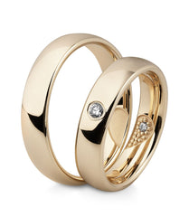 Breuning Trauringe Secret Promise mit Diamanten - 48/06655 & 48/06656
