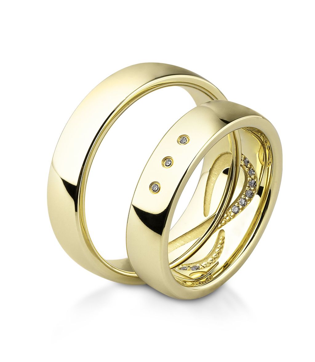 Breuning Trauringe Secret Promise mit Diamanten - 48/06659 & 48/06660