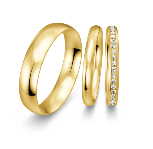 Breuning Triset Trauringe - 48/04715 & 48/50105 & 48/50106