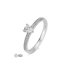 Breuning Tropfen Verlobungsring mit Diamanten - 41/06243