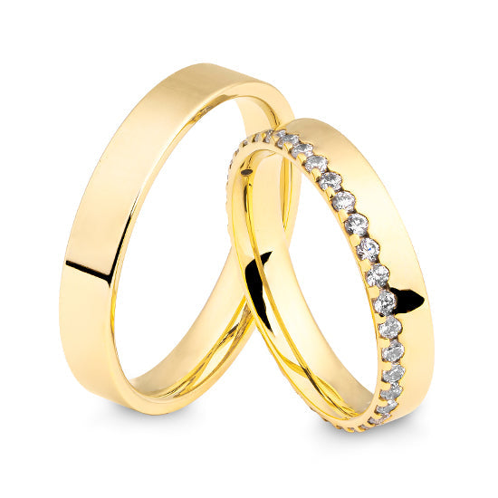Breuning Trust Trauringe mit 36 Diamanten 0,72 ct. - 48/06624 & 48/06623